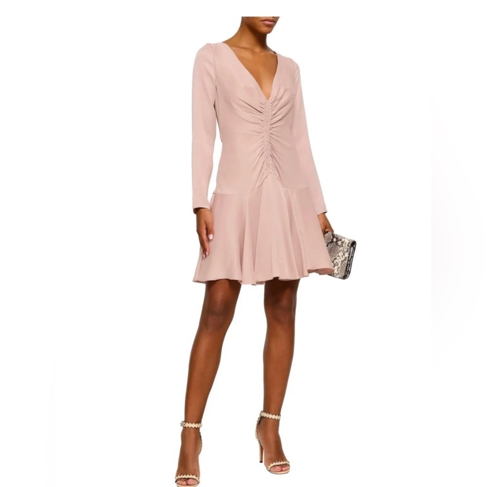 Zimmermann ballet pink plunge dress sz 0